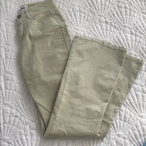 Women's Corduroy Jeans in Sage Green